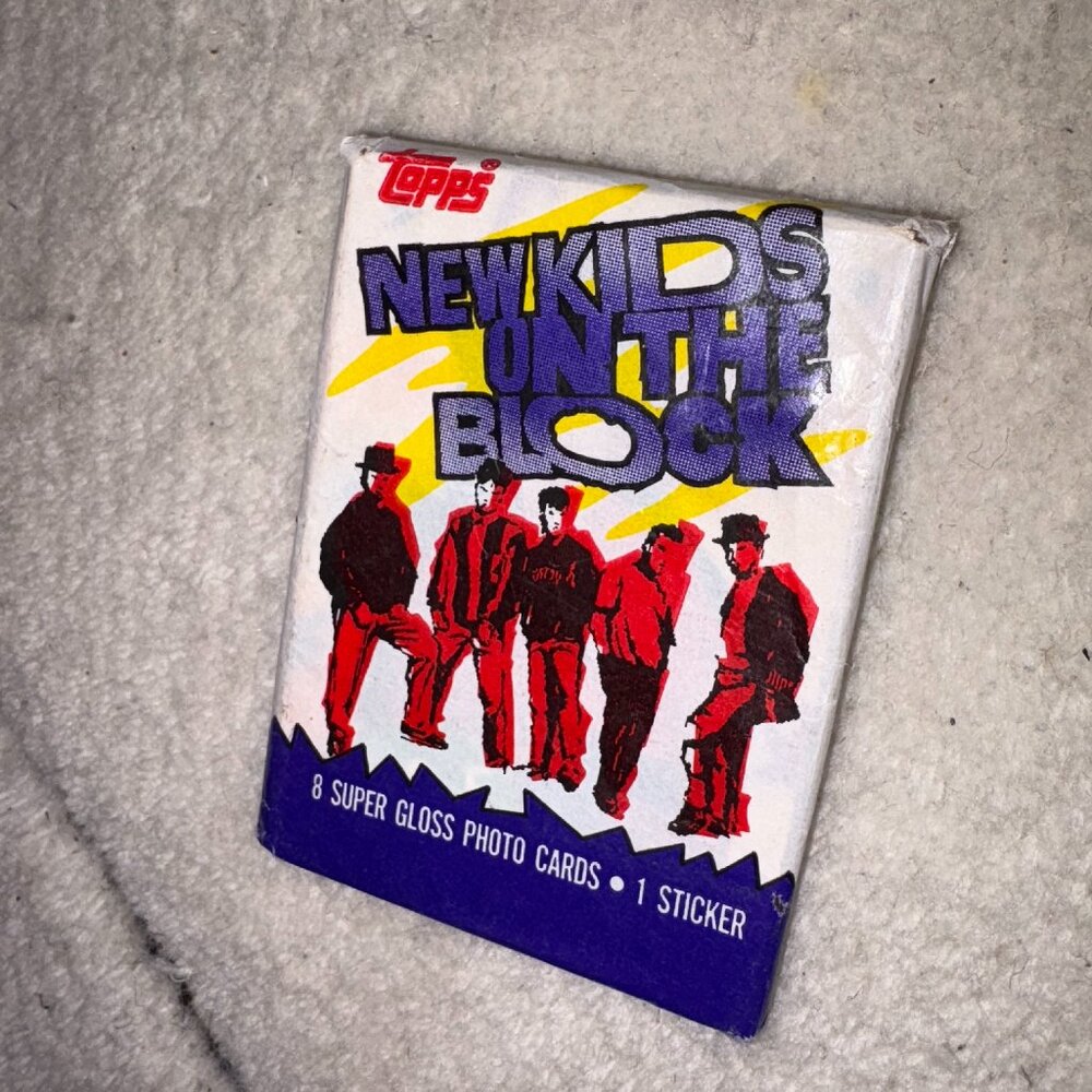 Vintage '89 New Kids On The Block Pack of 8 Photo Cards